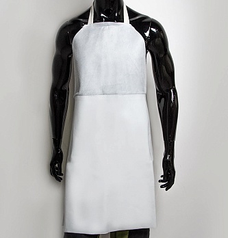 Leather apron made of split leather