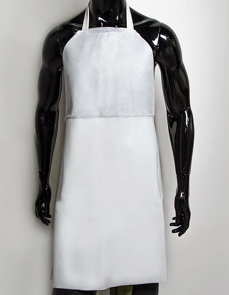 Leather apron made of split leather