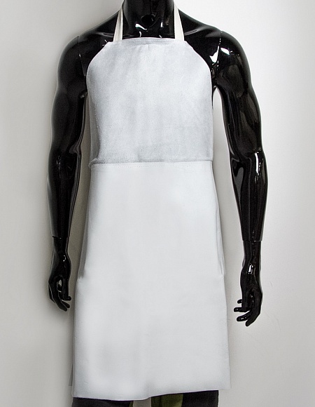 Leather apron made of split leather